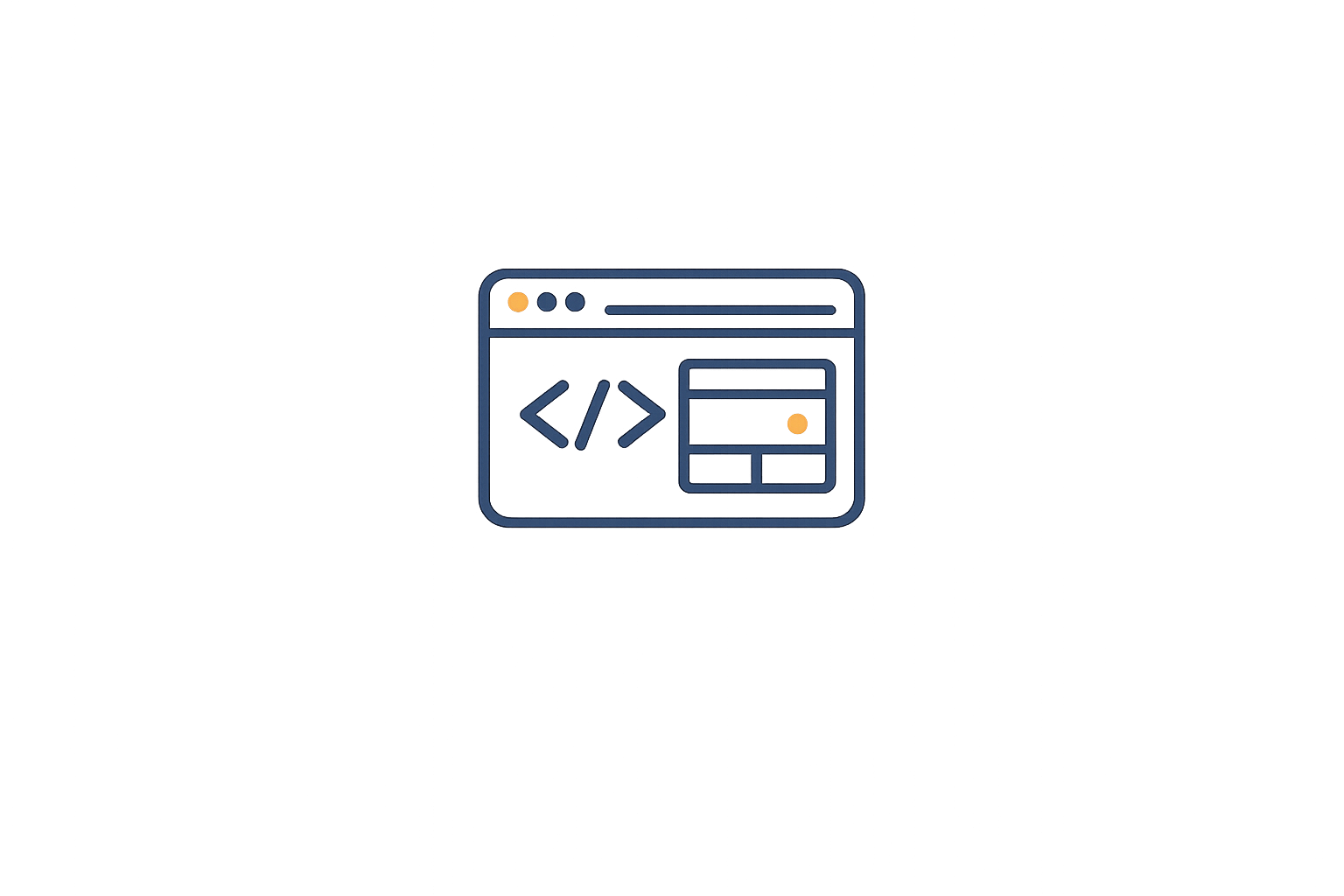 Icono de desarrollo web